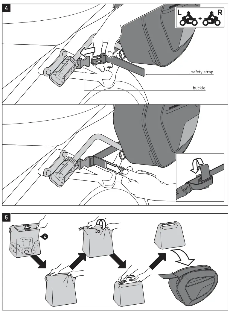 SW MOTECH BC HTA 08 740 11501 B Saddlebag Set I - Fig7