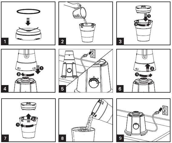 Midea MBL-35BK Table Electric Blender-4