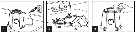 Midea MBL-35BK Table Electric Blender-5