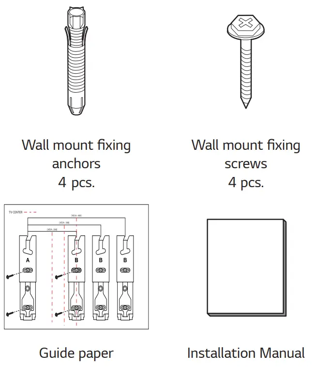 LG WB21LMB Slim Wall Mount - fig 1