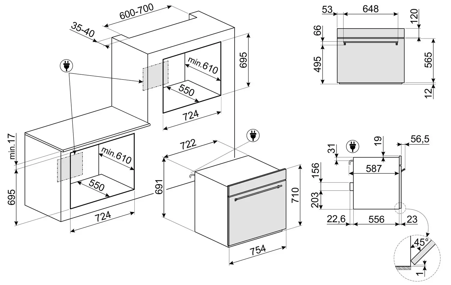 smeg SOU3300TX Oven - ACCESSORIES INCLUDED 3