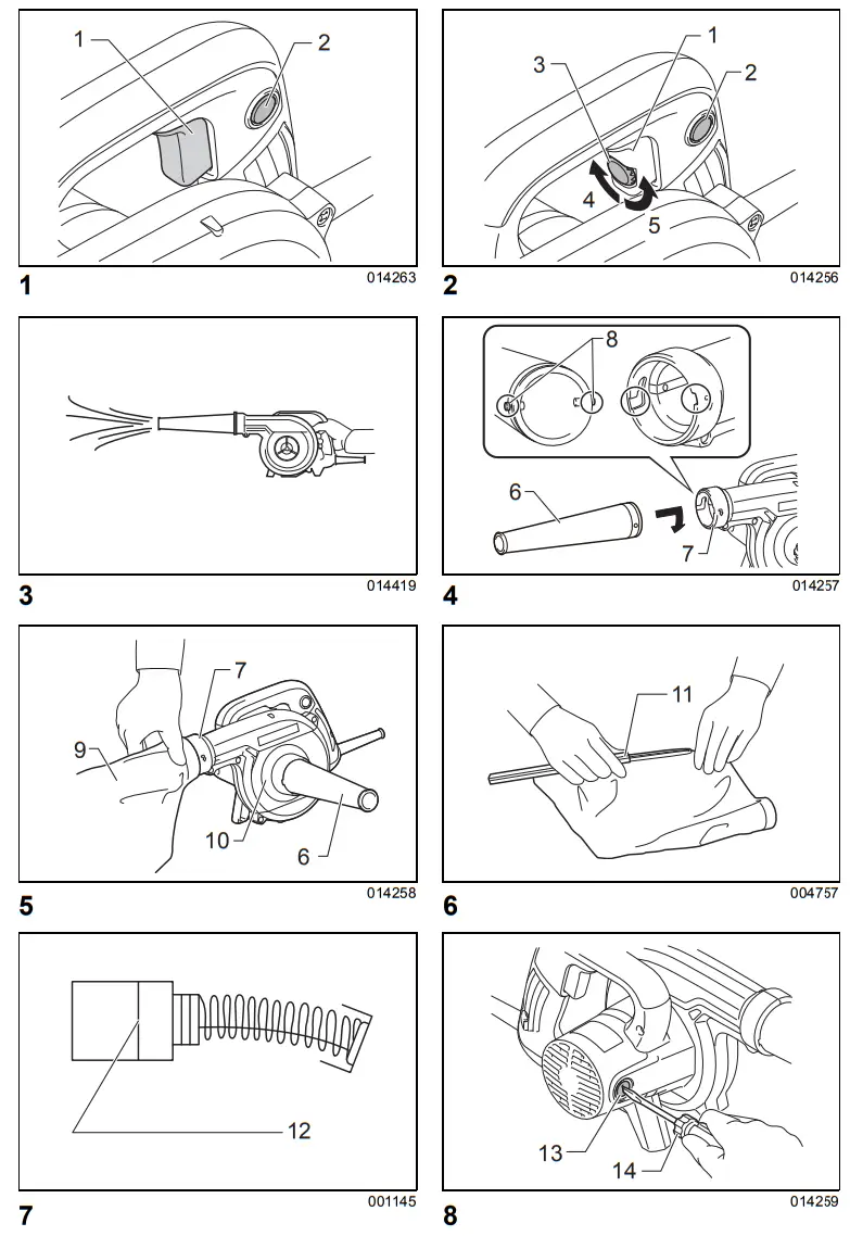 makita UB1102 Dust Air Flow fig