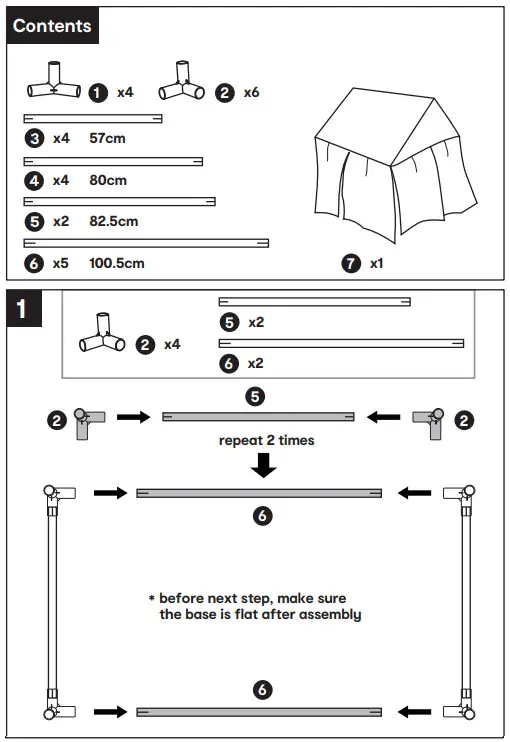 anko P 43170920 Indoor Wooden Play Tent - Figure 1