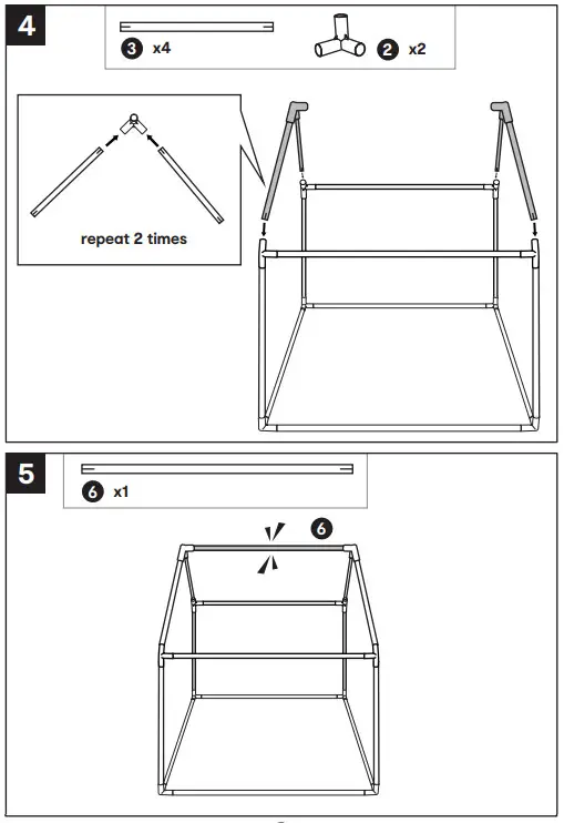 anko P 43170920 Indoor Wooden Play Tent - Figure 3