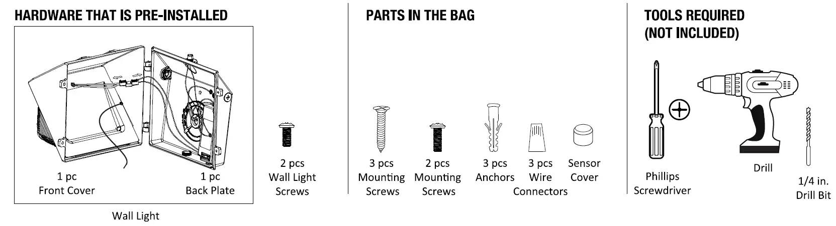 FEIT ELECTRIC S8.5CWPK Outdoor Commercial Wall Light 1