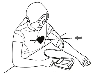 Lay your arm on a table