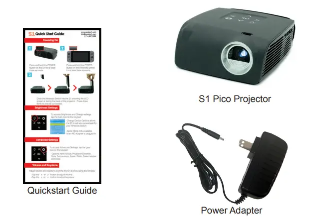 AAXA S1 Mini Projector Compatible for Nintendo Switch-4