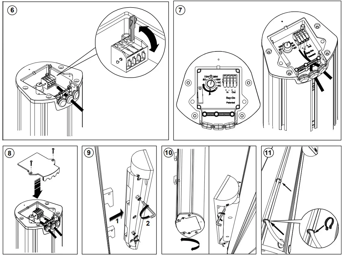 Active audio R210TC RayOn Single Channel Column Loudspeaker - figure6