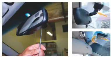 RYDEEN TOMBO 360X Surround View Frameless Rearview Mirror User Guide - Universal Mount Solution 2