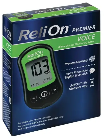 ReliOn-PREMIER-Voice-Blood-Glucose-Monitoring-System-PRODUCT