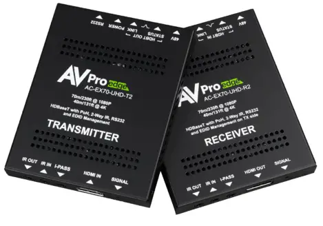 AVPro edge AC-EX70-UHD-KIT Ultra Slim 4K HDMI via HDBaseT 70 Meter Extender - 1
