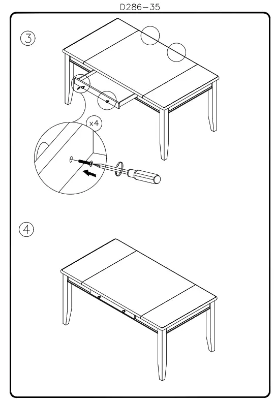 ASHLEY D286 35 Dining Table Set - fig 1