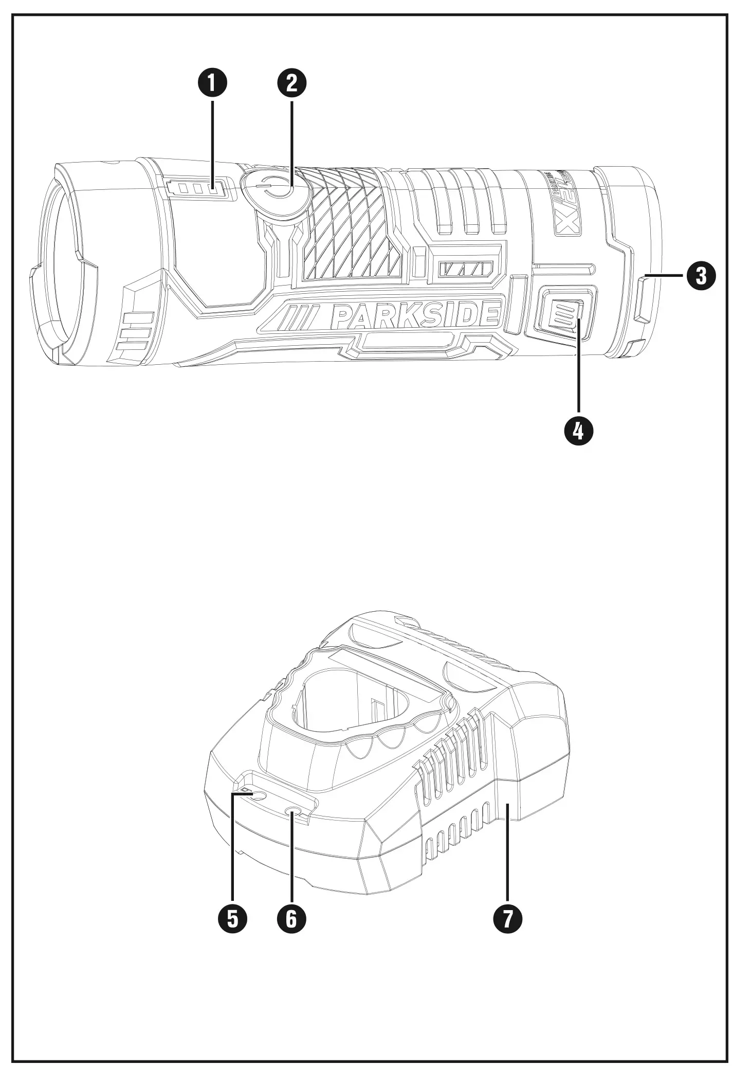 PARKSIDE 405829 Cordless Led Work Light 12V - overview
