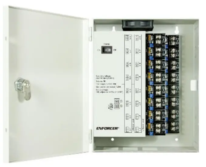 ENFORCER PC-L1620-PQ Low-Noise CCTV Power Supply