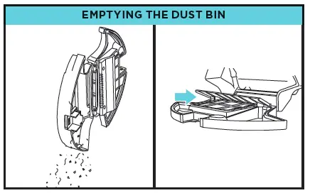EMPTYING THE DUST BIN