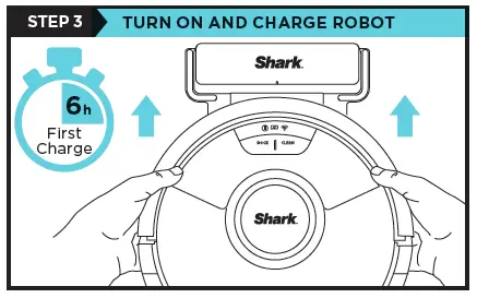 TURN ON AND CHARGE ROBOT