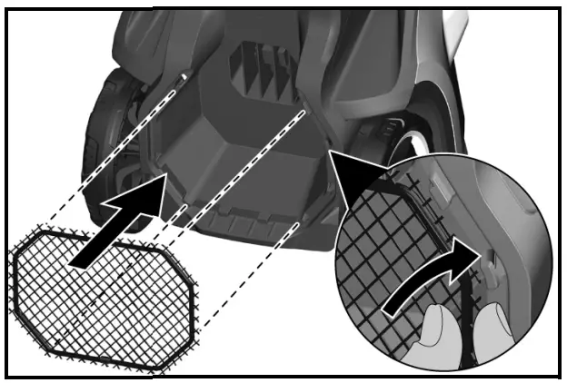 Mounting the accessory net