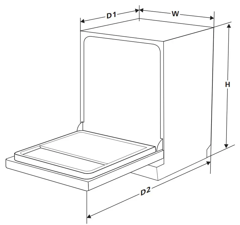 eurotech ED ID9P 2 Integrated Dishwasher - upper basket 1