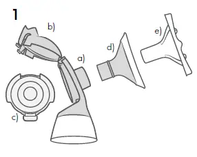 medela-PersonalFit-Flex-Breast-Shield-and-Connector-FIG-1