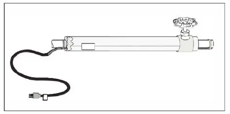 WARMALL JHSF-3-1 Pre-Assembled Self-Regulating Heating Cable with Build-In Thermostat - Fig 1