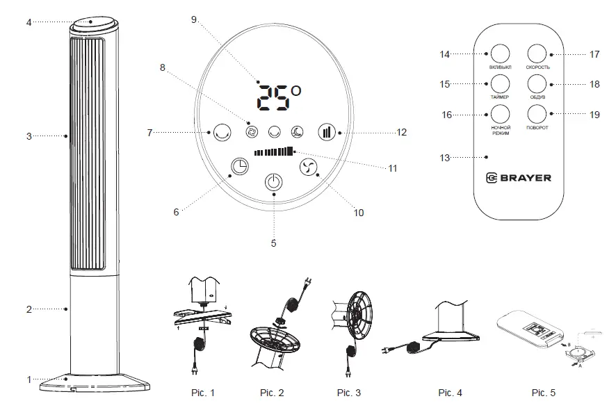BRAYER-BR4974-Portable-Column-Fan-fig- (8)