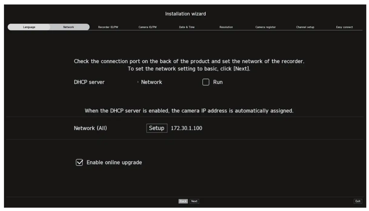 Installation Wizard Setup