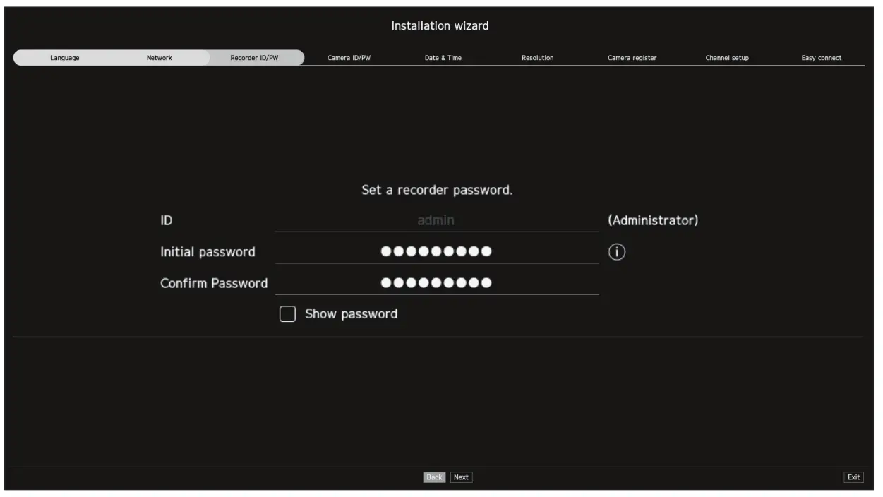 Installation Wizard Setup
