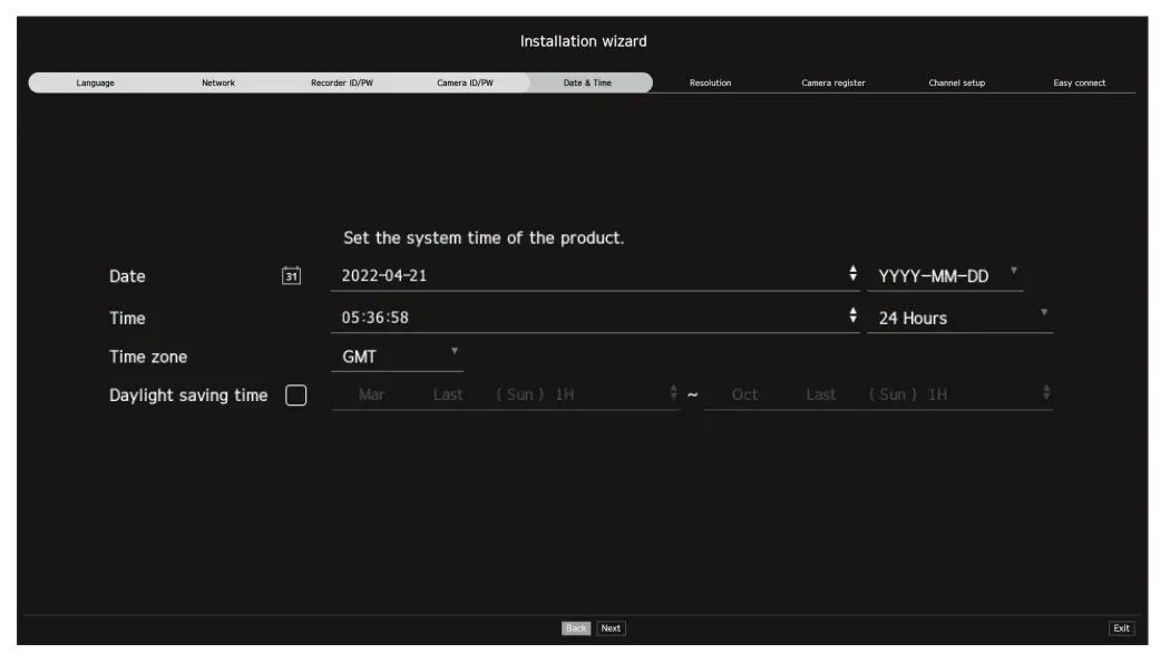 Installation Wizard Setup
