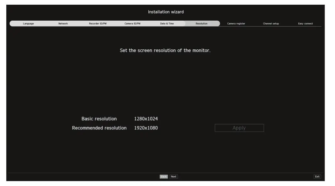 Installation Wizard Setup