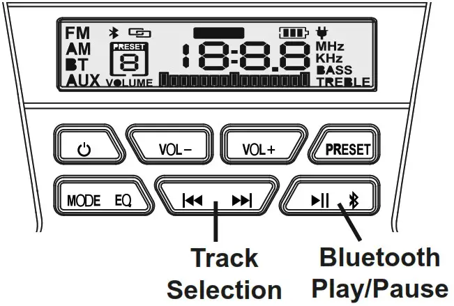 HERCULES HH107B 20V120V Dual Power Bluetooth Radio Speaker - Bluetooth Operation 3