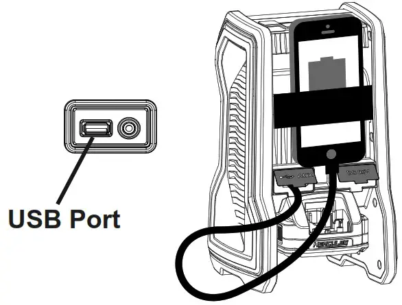HERCULES HH107B 20V120V Dual Power Bluetooth Radio Speaker - Charging Device