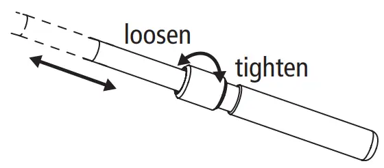 Rollei VH 6 Video Head - Adjusting the length