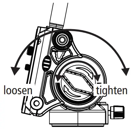 Rollei VH 6 Video Head - Adjusting the tilt