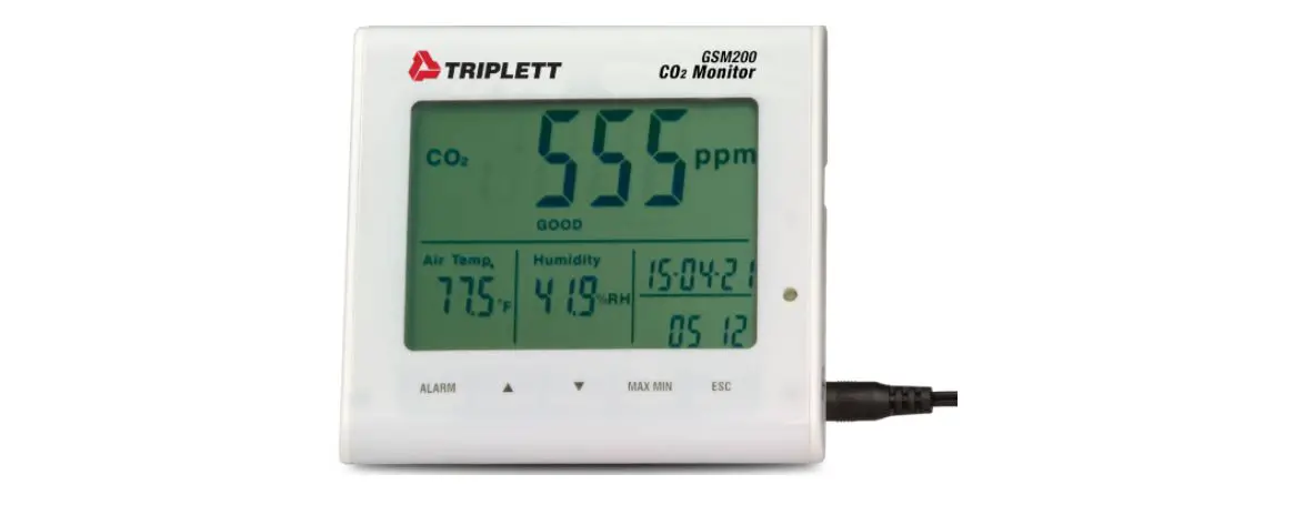 Triplett Gsm200 Desktop Indoor Air Quality Co2 Monitor User Manual