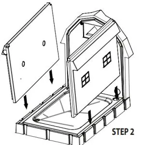 TRACTOR SUPPLY 1571875 DOG PALACE Premium Insulated Dog House - FIG4