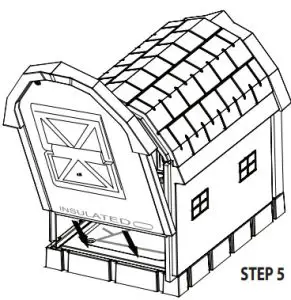 TRACTOR SUPPLY 1571875 DOG PALACE Premium Insulated Dog House - FIG7