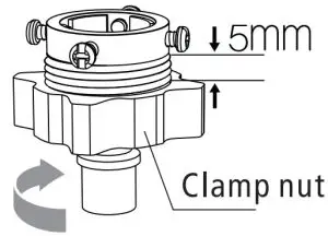 Connection between ordinary tap and inlet hose.