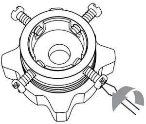 Connection between ordinary tap and inlet hose.