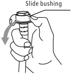 Connection between ordinary tap and inlet hose.
