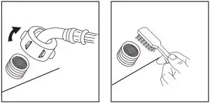 Washing the filter in washing machine