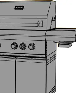 VICTORY BBQ-VCT3BSB-LP Gas Grill 26 Inch with Searing--AAttach the ukippkker