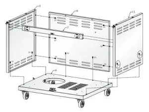 VICTORY BBQ-VCT3BSB-LP Gas Grill 26 Inch with Searing--ASSEMBLY