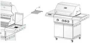 VICTORY BBQ-VCT3BSB-LP Gas Grill 26 Inch with Searing--Align th