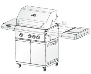 VICTORY BBQ-VCT3BSB-LP Gas Grill 26 Inch with Searing--Attach the searing burner