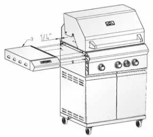 VICTORY BBQ-VCT3BSB-LP Gas Grill 26 Inch with Searing--Attach the searing burner