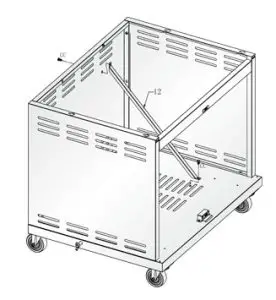 VICTORY BBQ-VCT3BSB-LP Gas Grill 26 Inch with Searing-Now for the Cart Support