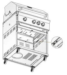 VICTORY BBQ-VCT3BSB-LP Gas Grill 26 Inch with Searing--With help from the