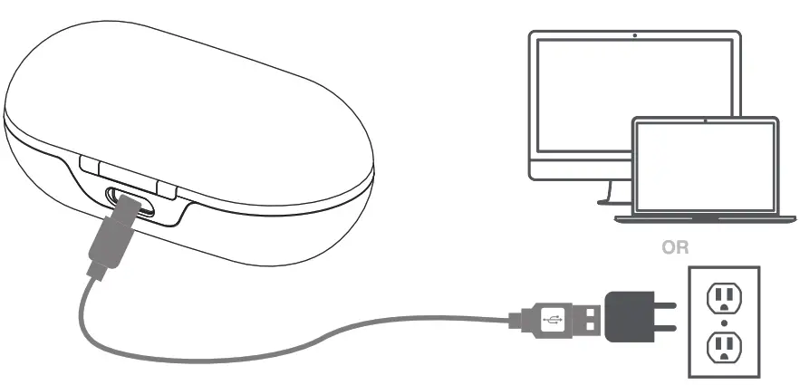 DOSS T33 Icon True Wireless Earbuds - Charging case