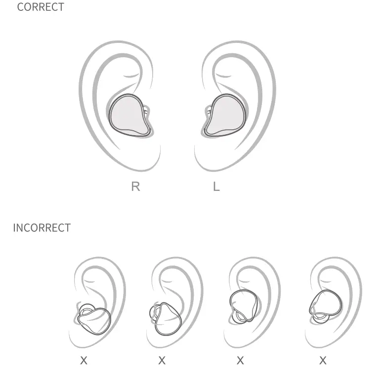DOSS T33 Icon True Wireless Earbuds - Fitting