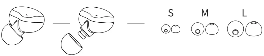 DOSS T33 Icon True Wireless Earbuds - Replace Ear-tip